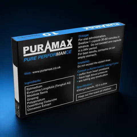 Puramax - Pure Performance — back of box
